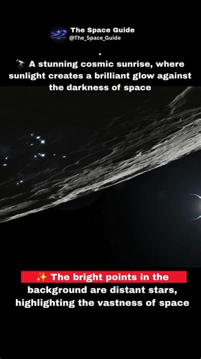🌙 Cosmic Sunrise Beyond the Moon | A Breathtaking View from Space 🚀 #Shorts#viral# #trending