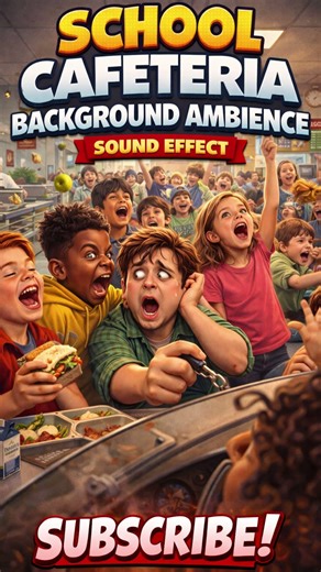 School Cafeteria Ambience Sound Effect | Realistic Lunchroom Background SFX