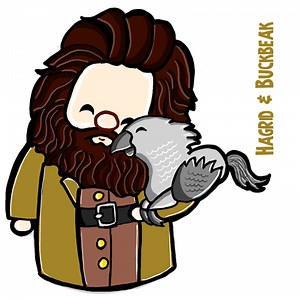 How to Draw a Cute Chibi Hagrid and Buckbeak from Harry Potter – How to Draw Step by Step Drawing Tutorials