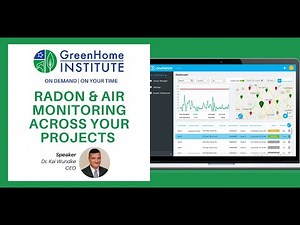 Radon & air monitoring across your projects