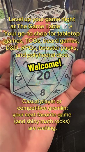 Welcome to The Game Table — your new obsession for tabletop games, TCGs, dice, and game night gear. Whether you’re into D&D, RPGs, trading card games, board games, or collectible accessories, this is your sign to upgrade your setup. We’re talking polyhedral dice, booster packs, fantasy vibes, strategy games, and late-night game sessions with your favorite people. Casual player or full-on competitive goblin — you belong here. Your next favorite game? Yeah… it’s probably in your cart already. 🛒🎲