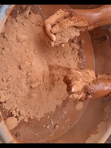 Dipped Red Mud Crumbling ASMR Experience