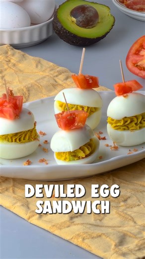 A bite-sized sandwich with devilish charm 🥚🥪 | So Yummy
