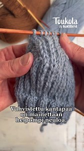 Villasukan vahvistettu kantapää ei ole lainkaan niin vaikea neuloa kuin luullaan. 👍 📹: Outi Hakkarainen Lue juttu: https://kotiliesi.fi/kasityo/neulonta/vahvistettu-kantapaa/ | Kotiliesi