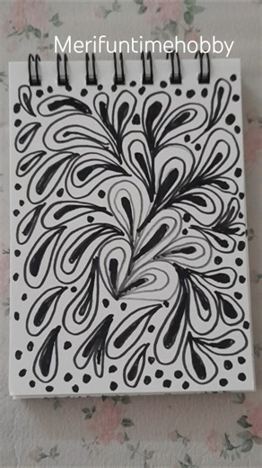 Easy Zentangle Pattern for Relaxation | Simple and Soothing Doodle Art Idea
