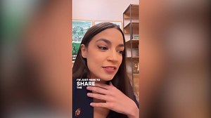 AOC shares relatable eyeliner fail on Instagram Stories