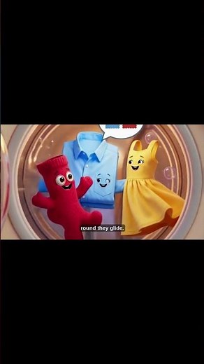 Clean Clothes Song for Kids 🧼✨ | Fun Laundry Day Short