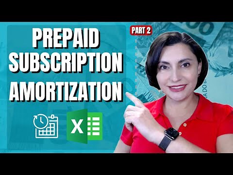 Prepaid Subscription Amortization Schedule in Excel | Accrual Accounting