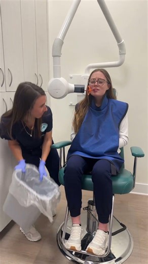 When you’ve got 0.5 seconds before the gag reflex kicks in #fyp #dentalassistant #DentalLife