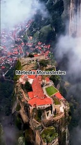 Meteora Monasteries #ancientarchitecture #MeteoraMonasteries #history #shorts #architecture