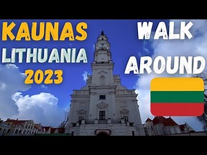Kaunas Lithuania / Old Town / Walk Tour 2023 / 4K Resolution