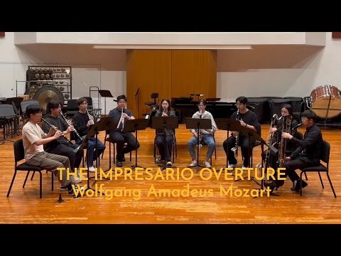 MOZART: The Impresario Overture K.486 arranged for clarinet ensemble ~ Academy Clarinet Ensemble