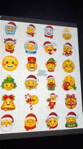 🎄✨ Christmas Emoji Collage #emoji #procreate #viral #christmas