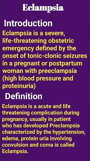 Understanding Eclampsia – Introduction & Definition in Obstetrics
