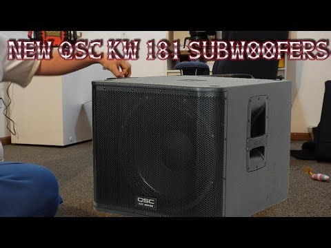 NEW QSC KW 181 Subwoofers