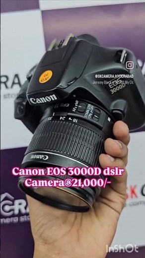 Canon EOS 3000D with EF-S 18-55mm f/3.5-5.6 IS II Beginner-Friendly DSLR Camera Combo...#photography