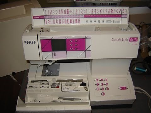 Pfaff classic style quilt sewing machine tutorial 01
