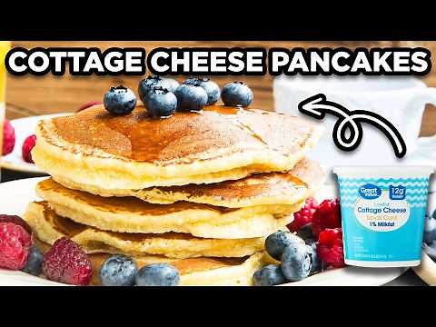 Fluffy Cottage Cheese Pancakes