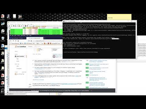Enable Fusion log: Regedit set HKLM Fusion EnableLog