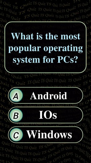 What is the most popular operating system for PC?