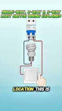 Single-Way, Two-Way & Three-Way Light Switch Wiring Explained⚡️ #3wayswitch #electricalswitch