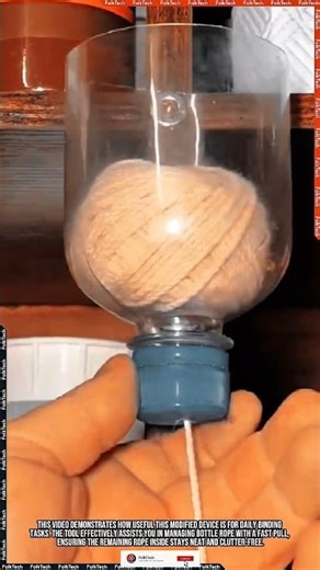 Practical Rope Dispenser: Managing Bottle Rope Neat Fast Controlled #tool #tools #innovation