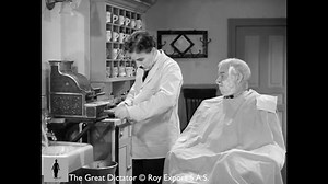 The Genius of Charlie Chaplin in The Great Dictator - Barber Shop Scene Brahms’ Hungarian Dance No. 5) The Great Dictator is a 1940 American political satire comedy-drama film written, directed, produced, scored by, and starring British comedian Charlie Chaplin, following the tradition of many of his other films. Having been the only Hollywood filmmaker to continue to make silent films well into the period of sound films, Chaplin made this his first true sound film. Chaplin's film advanced a sti