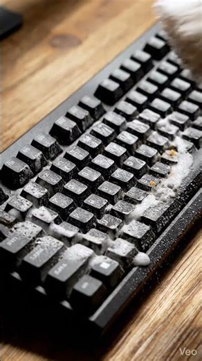 This Keyboard Was Disgusting… Watch This Clean