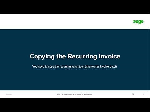 Sage 50cloud Pastel (ZA) - How do I process recurring invoices?