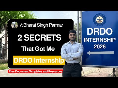 2 Secrets That Got Me into DRDO | DRDO Internship 2026 Full Guide