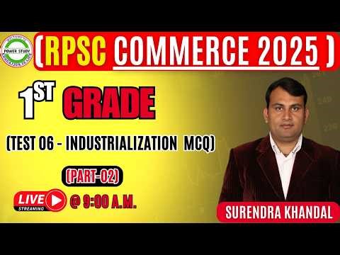 (02) RPSC 1ST GRADE COMMERCE /TEST-06 industrialization, MSME, Startups, Make in India MCQ//COMMERCE