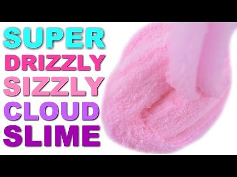 BEST DRIZZLY CLOUD SLIME WITH CLEAR GLUE