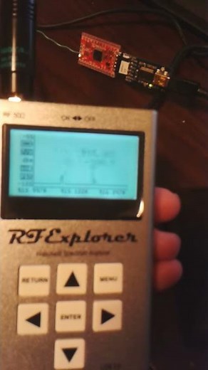 RF Explorer and Moteino with RFM69W