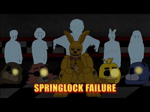 FNAF 3 Springlock Failure Scene (ANIMATION)