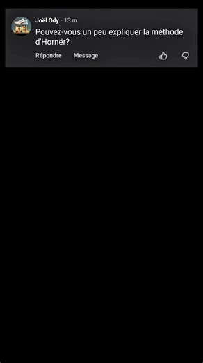 La méthode de hornër à votre disposition #maths #BAC #mathématiques #terminale | La mafia des formules