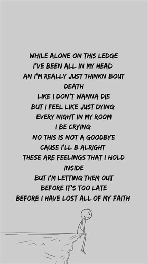 “All in my head.” - On The Edge #lofimusic #music #aloneboy #lofihiphop #rap #lostboy #depression