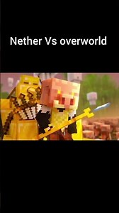 nether Vs overworld edit||• #edit #minecraft #gaming
