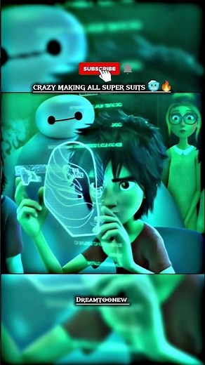 Hiro Crazy Making all super Suits 🥶🔥 | Big Hero 6 edit | #edit #shorts #bighero6 @Dreamtoonew