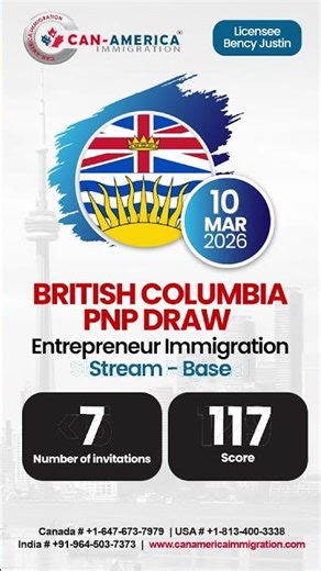 BC PNP Entrepreneur Draw | Base & Regional Streams | Canada Immigration Update