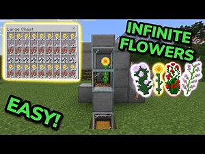 SIMPLE 1.21 TALL FLOWER FARM TUTORIAL in Minecraft Bedrock (MCPE/Xbox/PS4/Nintendo Switch/PC)