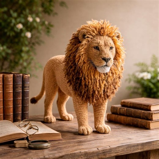 Realistic Lion Crochet Pattern | Amigurumi Toy Tutorial (instant Download) - Etsy