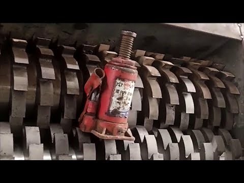 Shredding Machines The Waste & Recycled By Crusher. Extreme Powerful Machine Destroy Everything