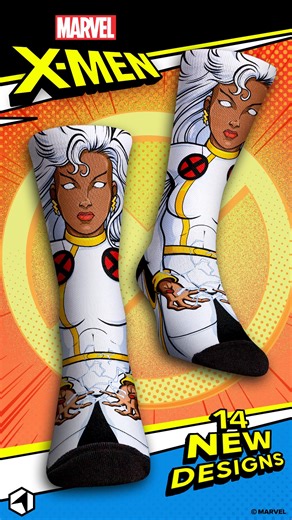 4.2K views |  Shop the official X-Men Sock Collection from Rock 'Em 罹 14+ NEW Designs are available now! | Rock 'Em Socks | Facebook