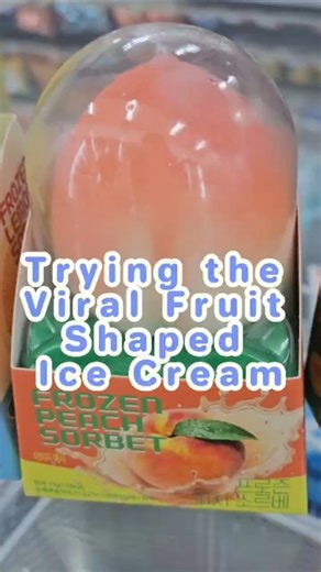 The peach was the best one! #Korea #viralicecream #아이스크림