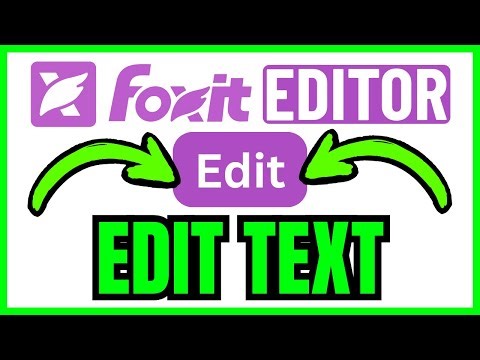 How To EDIT TEXT In Foxit PDF Editor (QUICK & EASY) 2026