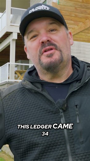 Engineered lumber that goes up to 54 feet? #deckbuilding