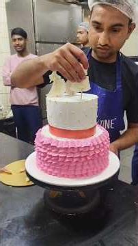 2 Tier cake design🩷🎂 #short #shorts #viral #trending