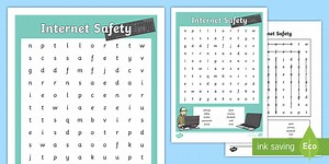 KS2 Online Safety Word Search