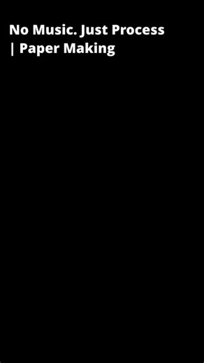 Rahil Kishnani | Observing Daily Life on Instagram: "No Music. Just Process | Making Paper An attempt to deviate from the 7 second attention span on this platform and putting in raw footage of the process of paper making I tried a few weeks back."