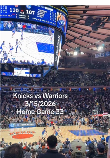 Knicks come back from 21 to beat the Golden State Warriors at home! #nba #fyp #msg #knicks #nyc